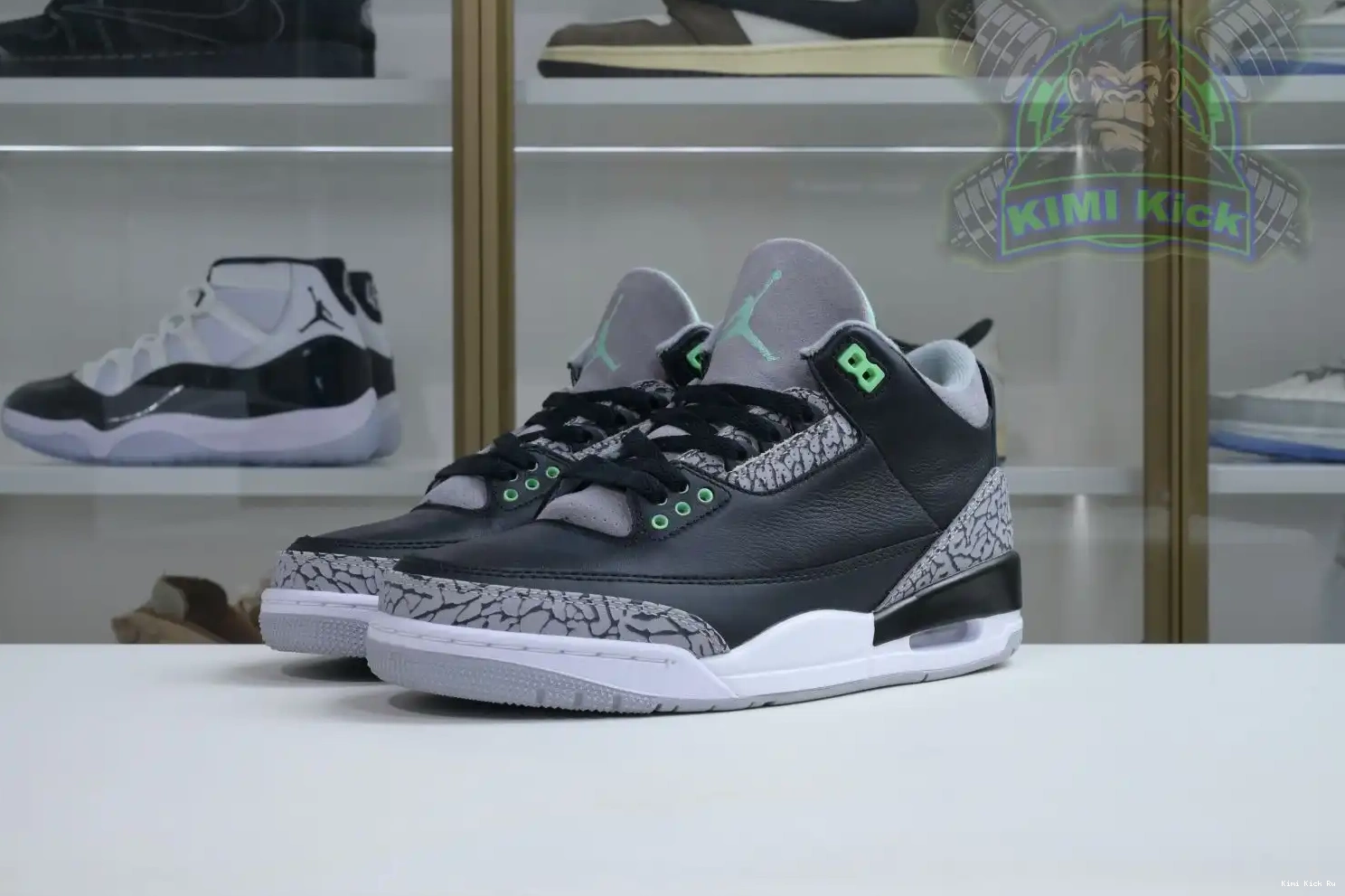 Air Jordan 3 Green Glow Kimikick 0405